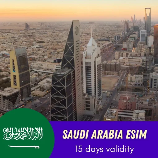 Saudi Arabia eSIM 15 Days