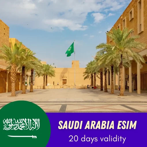 Saudi Arabia eSIM 20 Days